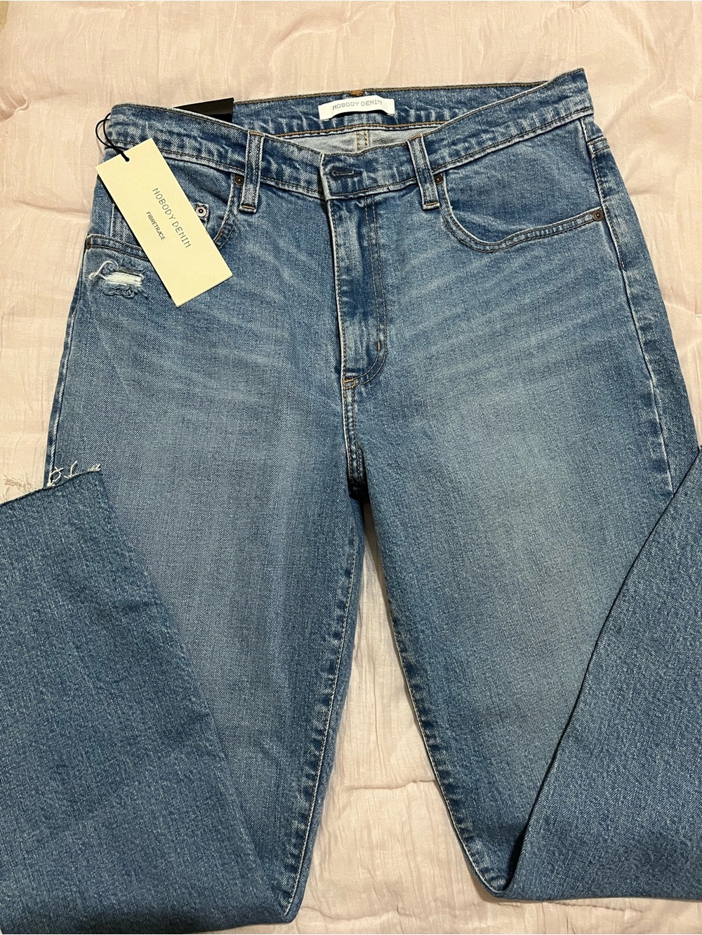 Nobody Denim Light Blue Straight Jeans